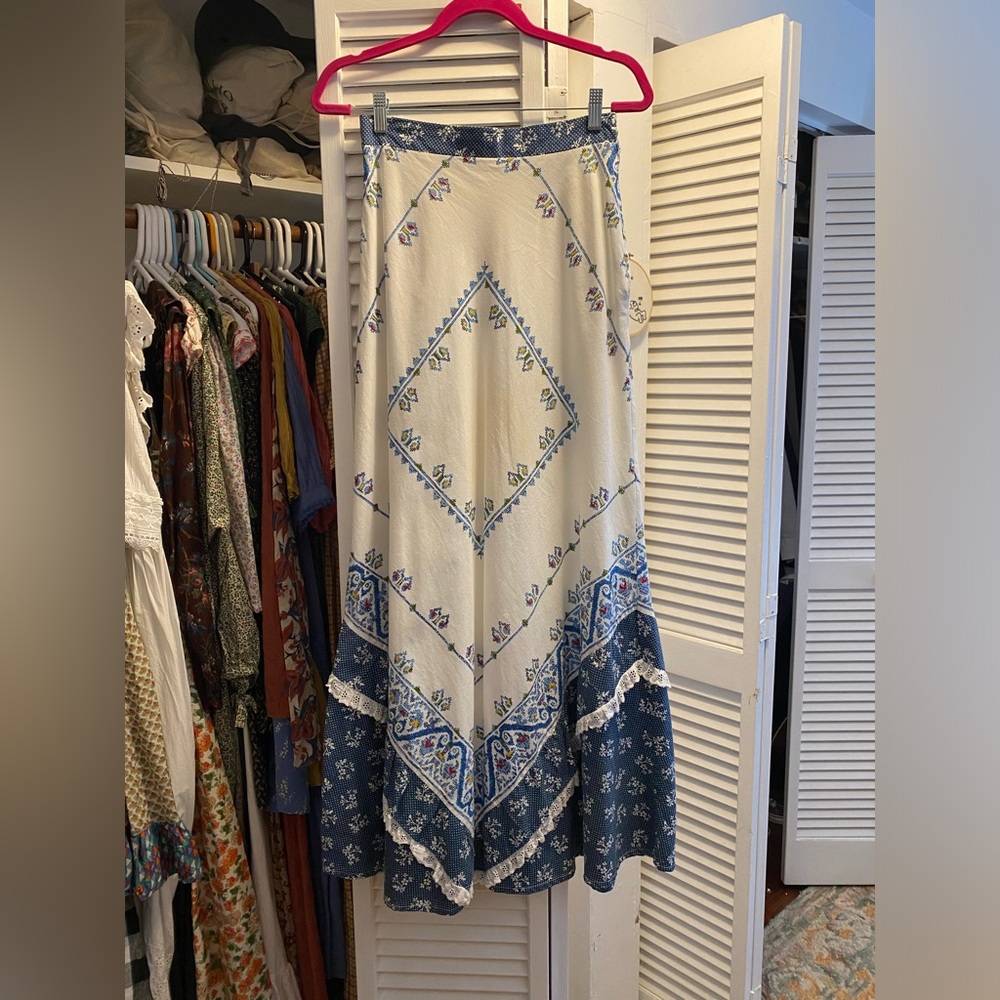 Vintage cotton maxi skirt